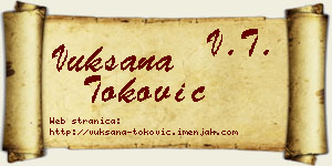 Vuksana Toković vizit kartica